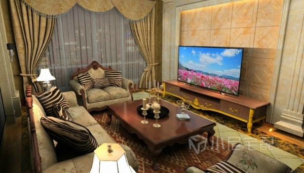 130㎡/两室两厅一卫/欧式