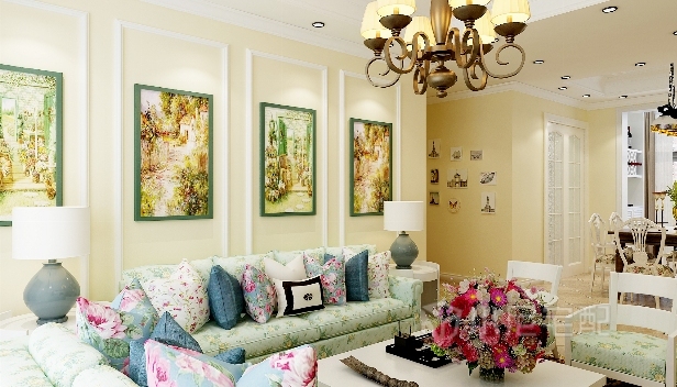 90.6㎡/三室两厅两卫/田园 90.6㎡/三室两厅两卫/田园