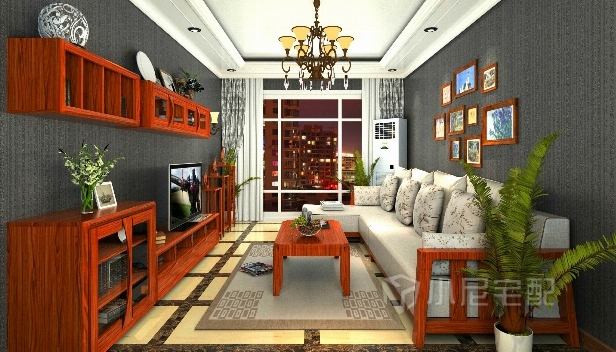 90㎡/两室两厅一卫/混搭