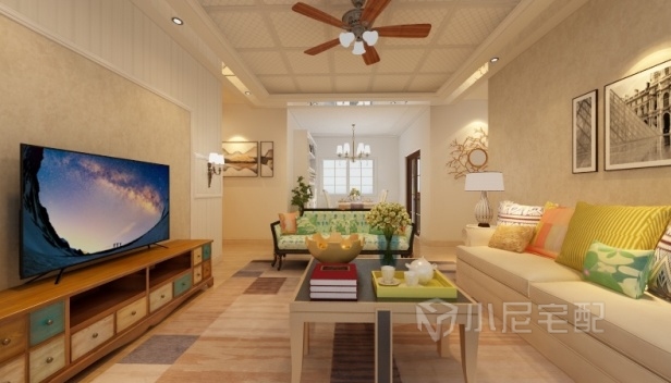 92㎡/三室两厅一卫/美式