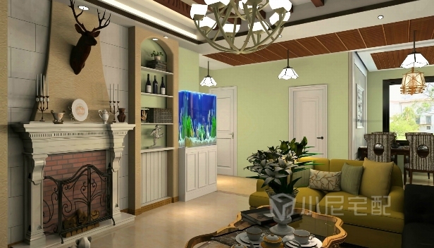 120㎡/三室两厅一卫/田园