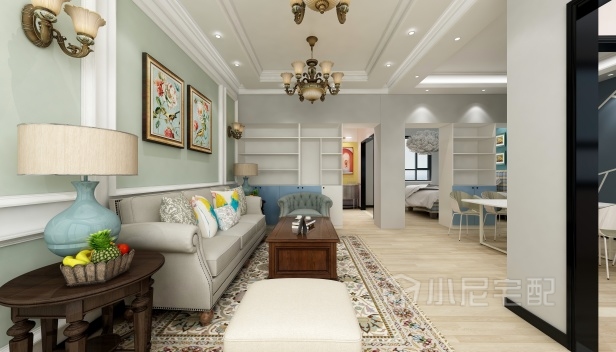 105㎡/两室两厅一卫/美式 105㎡/两室两厅一卫/美式