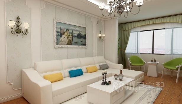 92㎡/两室一厅一卫/欧式