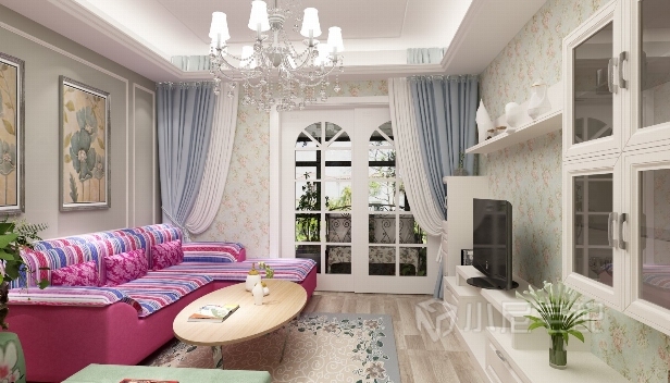 98㎡/三室两厅一卫/田园