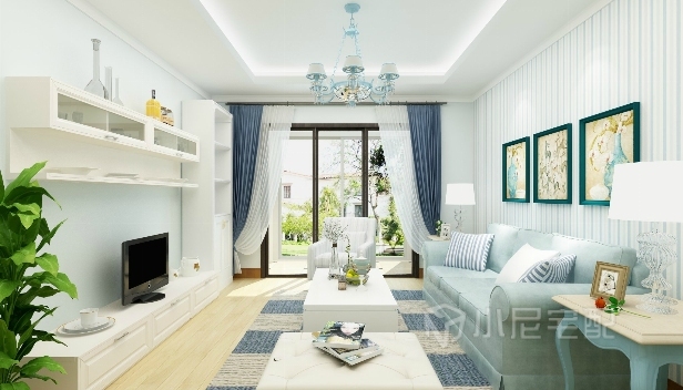 90㎡/三室两厅两卫/地中海