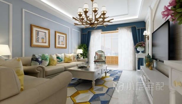 95㎡/两室两厅一卫/美式 95㎡/两室两厅一卫/美式