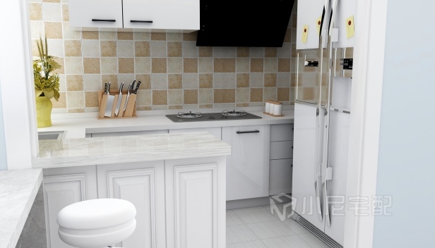 110㎡/三室两厅一卫/混搭