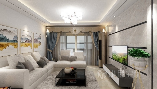 100㎡/三室两厅两卫/现代