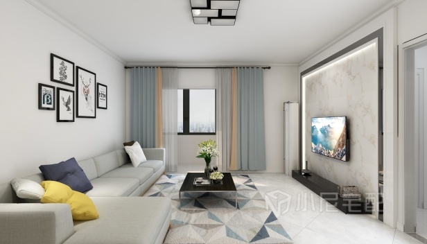 90㎡/三室一厅一卫/现代