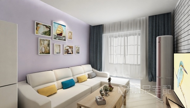 90㎡/两室一厅一卫/现代 90㎡/两室一厅一卫/现代