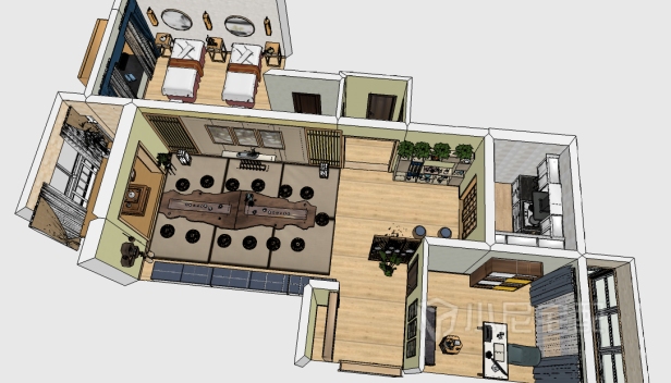 110㎡/两室一厅一卫/日式