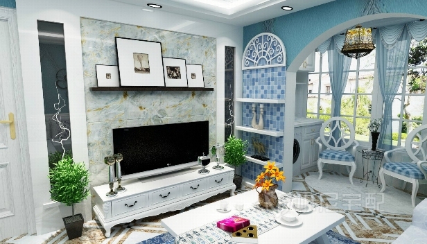 90㎡/两室两厅一卫/地中海