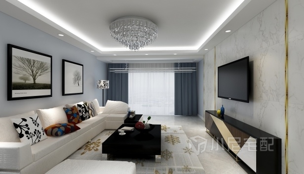 120㎡/三室一厅一卫/现代