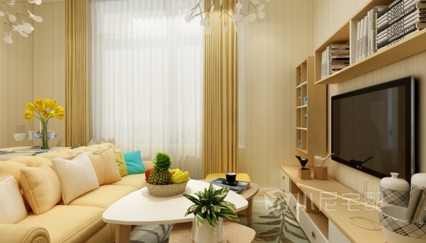 41.6㎡/两室一厅两卫/田园